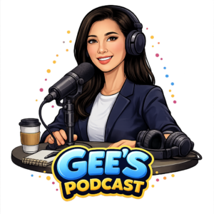 gee hosting her podcasts